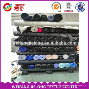 Une catégorie TC 65/35 tissu de poche plaine poplin alibaba chine TC 65/35 tissu de stock lot popeline